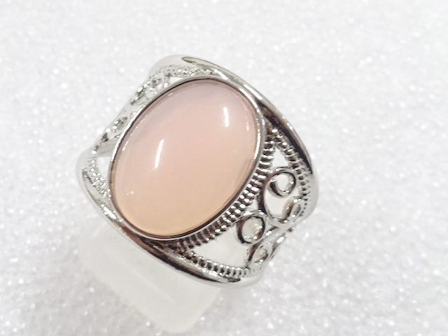 JAPANESE KIMONO / ANTIQUE COLORED STONE RING (SIZE 21)